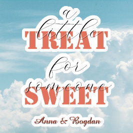 Trendy een beetje traktatie voor iemand zoete Vale Sticker