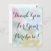 Trendy Eenhoorn Waterverf Dank u Directe verkoop Briefkaart