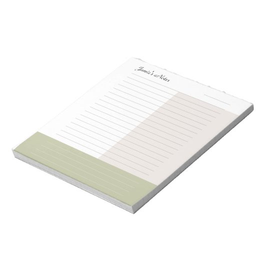 Trendy Eenvoudig Colorblock Notitieblok (Gedraaid)