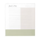 Trendy Eenvoudig Colorblock Notitieblok (Voorkant)