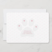 Trendy & Eenvoudig Huisdier Memorial Foto uitnodig Kaart (Achterkant)