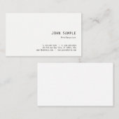 Trendy eenvoudig ontwerp professionele elegante Sj Visitekaartje (Voorkant / Achterkant)