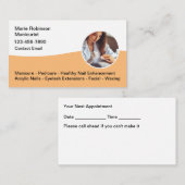 Trendy Eenvoudige Manicure Nail Beauty Visitekaart Visitekaartje (Voorkant / Achterkant)