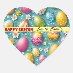 Trendy Eggs Pasen Collectie Hart Sticker