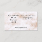 Trendy elegance reuzenbrieven klantenkaartje (Achterkant)