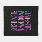 Trendy Elegant Beste Mam Ooit Fleece Deken (Voorkant (Horizontaal))