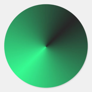 Trendy Elegant Black Green Color Blank Sjabloon Ronde Sticker