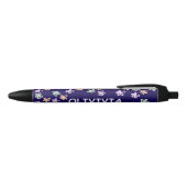 TRENDY Elegant Blue Flower PATTERN Pen (Bovenkant)