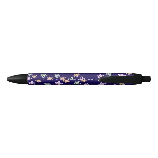 TRENDY Elegant Blue Flower PATTERN Pen (Achterkant)