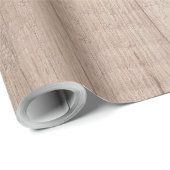 Trendy Elegant Bruin Hout Look Rustiek Nostalgisch Cadeaupapier (Rol Hoek)