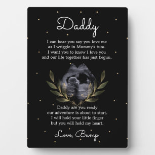 Trendy Elegant Bump to Daddy Gedicht Fotoplaat