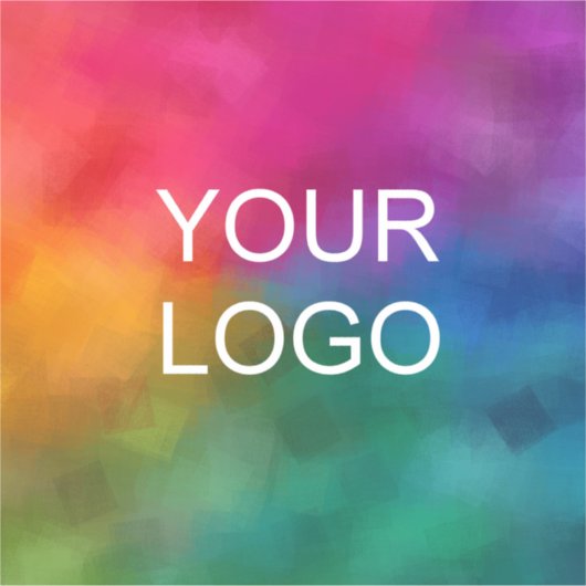 Trendy Elegant Custom Company Logo XL Sjabloon Sticker (Voorkant)