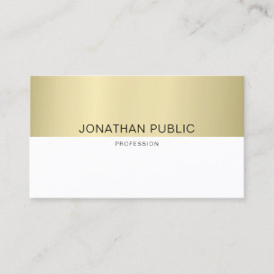 Trendy Elegant Design Modern Simple Plain Luxury Visitekaartje