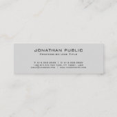 Trendy Elegant Design Monogram Minimalist Plain Mini Visitekaartje (Achterkant)