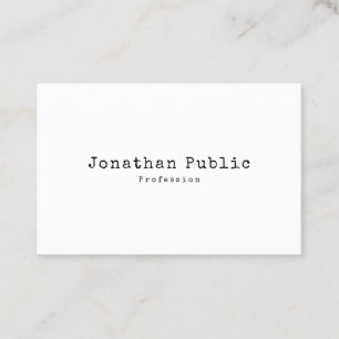 Trendy Elegant Design Simple Plain Retro Visitekaartje