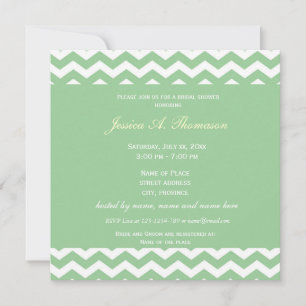 Trendy, elegant en klassiek chevron-vrijgezellenfe kaart