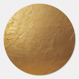Trendy Elegant Glamour Faux Gold Ronde Sticker