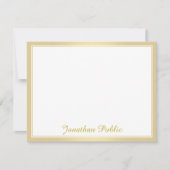 Trendy Elegant Goud Handgeschreven Script Sjabloon (Voorkant)