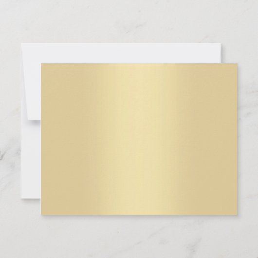 Trendy Elegant Goud Handgeschreven Script Sjabloon (Achterkant)