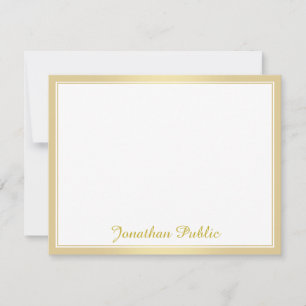 Trendy Elegant Goud Handgeschreven Script Sjabloon
