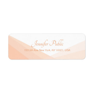 Trendy Elegant Handgeschreven Naam Return Address Etiket