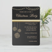 Trendy Elegant kerstballen, kerstfeest Kaart (Staand voorkant)