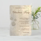 Trendy Elegant kerstballen, kerstfeest Kaart (Staand voorkant)