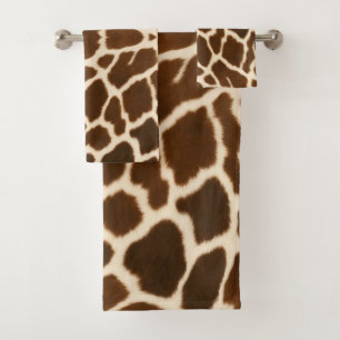 Trendy Elegant Koe Faux Leather Collectie Bad Handdoek