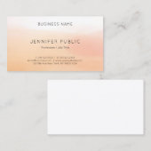 Trendy Elegant Modern Minimalist Sjabloon Visitekaartje (Voorkant / Achterkant)