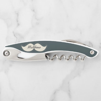 Trendy Elegant Mustache Persoonlijk Kurkentrekker