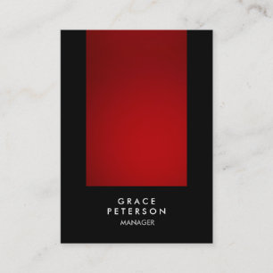Trendy Elegant Red Stripe Black Professional Visitekaartje