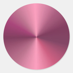 Trendy Elegant Roze Paarse Kleur Blank Sjabloon Ronde Sticker