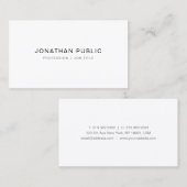 Trendy Elegant Simple Professional Sjabloon Modern Visitekaartje (Voorkant / Achterkant)