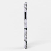 Trendy Elegant Zwart Wit Stone Crystal Geode Case-Mate iPhone Case (Achterkant/rechts)