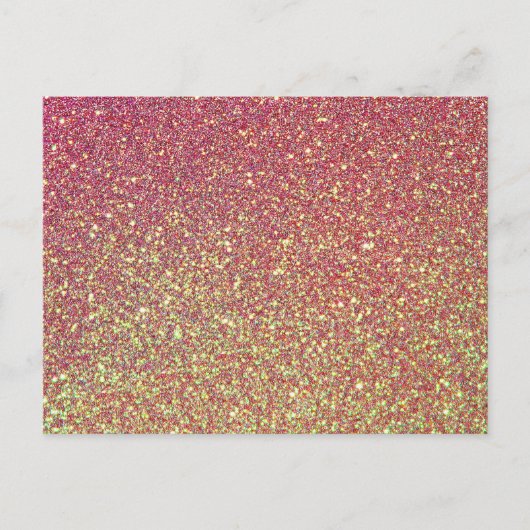 Trendy Elegante Glitter Briefkaart (Voorkant)