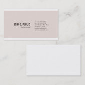 Trendy Elegante Kleuren Moderne Eenvoudige Chique  Visitekaartje (Voorkant / Achterkant)