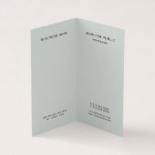 Trendy Elegante Kleuren Monogram Sjabloon Modern Visitekaartjes (Binnen)