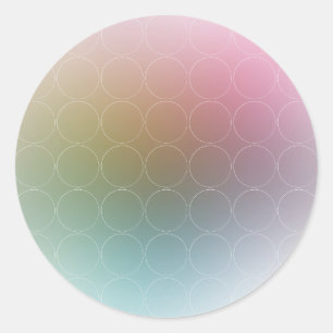 Trendy Elegante Moderne Kleurrijke Lege Sjabloon Ronde Sticker
