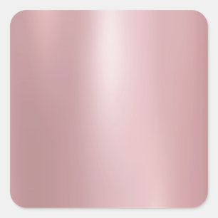 Trendy Elegante Roze Gouden Blanco Moderne Sjabloo Vierkante Sticker