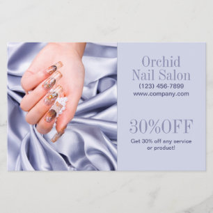 Trendy Estheticienne SPA Nagel Salon Prijslijsten Flyer