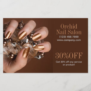 Trendy Estheticienne SPA Nagel Salon Prijslijsten Flyer