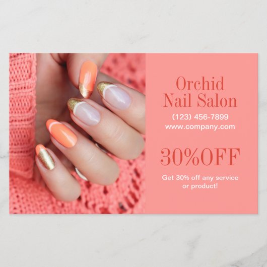 Trendy Estheticienne SPA Nagelsalon Prijslijsten Flyer (Voorkant)