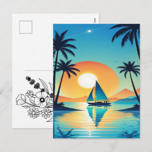 Trendy Esthetische Zomer 2026 Behang Voor Telefoon Feestdagenkaart