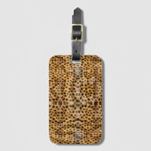 Trendy Exotic Cheetah Fur Pattern Animal Print Bagagelabel (Voorkant (verticaal))