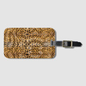 Trendy Exotic Cheetah Fur Pattern Animal Print Bagagelabel (Voorkant (horizontaal))