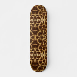 Trendy Exotic Giraffe Fur Pattern Animal Print Skateboard