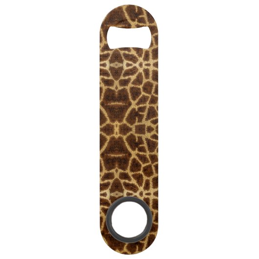 Trendy Exotic Giraffe Fur Pattern Animal Print Speed Flessenopener (Voorkant)
