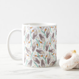 Trendy exotische toekans koffiemok