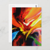 Trendy Expressionist Painting Modern Abstract Briefkaart (Voorkant / Achterkant)