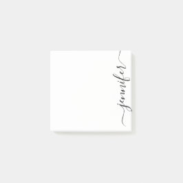 Trendy Fancy Manuscript - Naam, Gepersonaliseerd Z Post-it® Notes